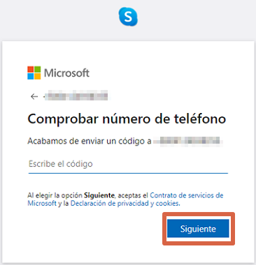 Cómo crear una cuenta o registrarse en Skype desde la versión web paso 7