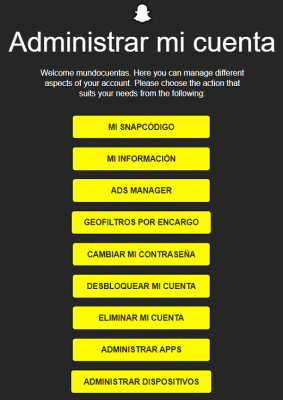 Snapchat – Iniciar sesión o acceder a la web