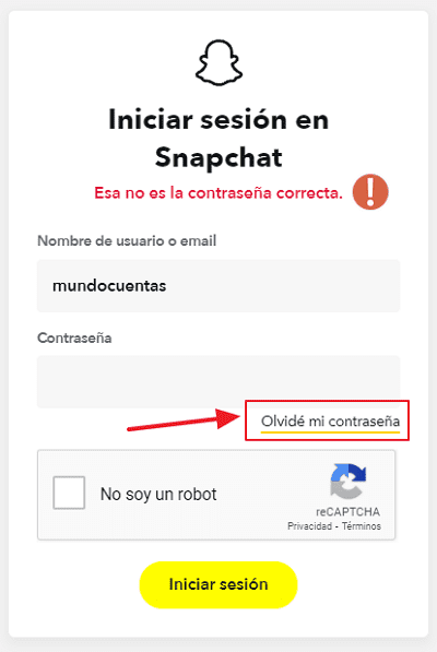 Cómo recuperar una cuenta de Snapchat