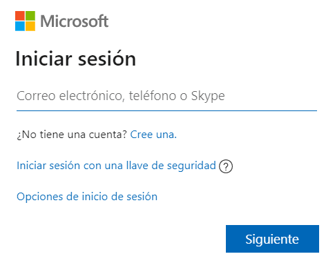 Iniciar sesión en Hotmail