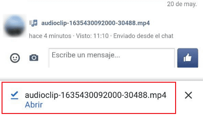 Cómo descargar audios de Facebook Messenger