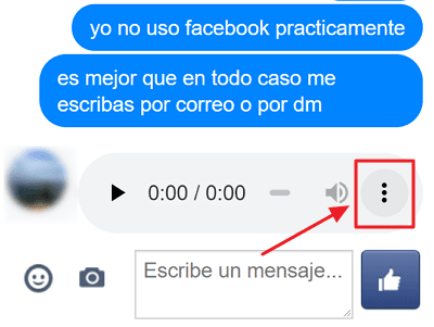 Cómo descargar audios de Facebook Messenger