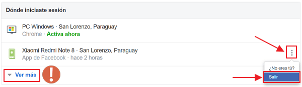 Cerrar sesiones abiertas en Facebook 23 Cerrar sesiones abiertas en Facebook