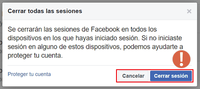 Cerrar sesiones abiertas en Facebook 25 Cerrar sesiones abiertas en Facebook