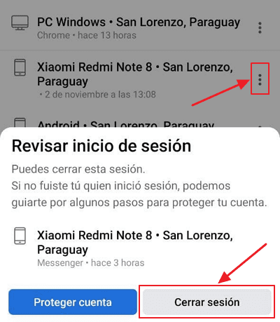 Cerrar sesiones abiertas en Facebook 19 Cerrar sesiones abiertas en Facebook