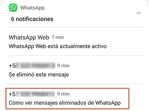 Cómo recuperar mensajes eliminados de WhatsApp en móviles Android sin el Widget de registro de notificaciones