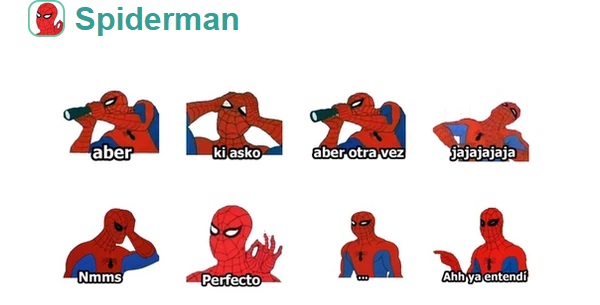 Packs de sickers de WhatsApp para Android de Spiderman
