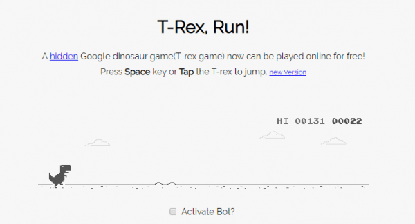 juegos de google - T-Rex