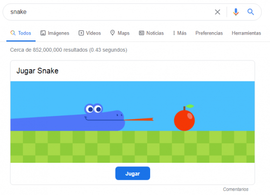 juegos de google - snake