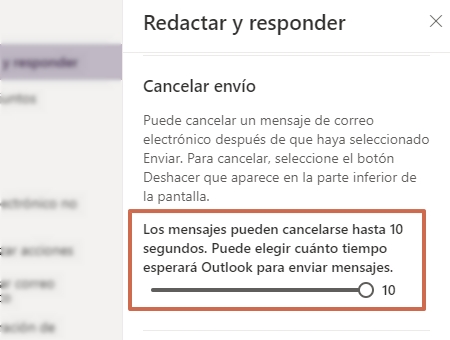 Cancelar el envio de un mensaje en Outlook o Hotmail paso 4