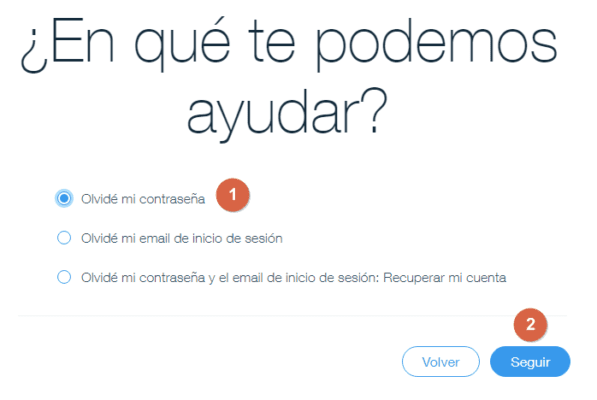 Wix 33 como recuperar cuenta de wix