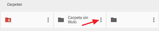 Cómo compartir carpeta en Google Drive desde el móvil mediante una invitacion paso 1