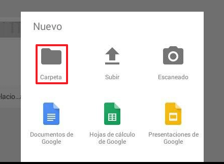 How to Create a Google Drive Folder from Your Mobile Phone, Step 2