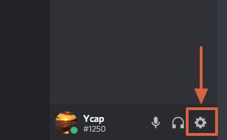 How to disable game activity in Discord step 1
