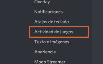 How to disable game activity in Discord step 2