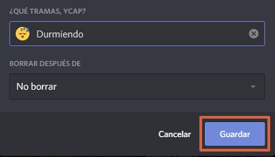 How to manually set Discord status step 6