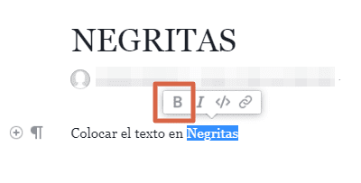 Poner negritas en notas de Facebook paso 3