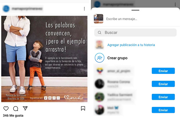 Cómo compartir contenido del feed de otras cuentas como historia de Instagram