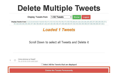 Cómo borrar tweets antiguos con Delete Multiple Tweets