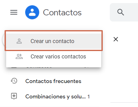 Como agregar contactos en el correo electronico Gmail desde la PC paso 4