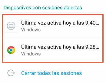 Cómo cerrar sesiones abiertas de WhatsApp Web paso 2