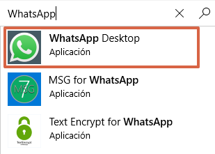 Cómo usar WhatsApp Web sin escanear codigo QR desde Microsoft Store paso 1