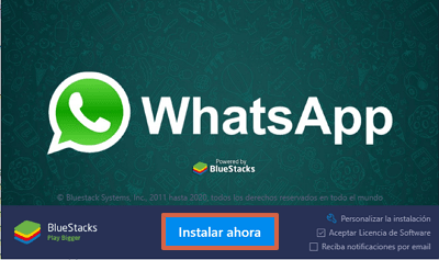 Cómo usar WhatsApp Web sin escanear codigo QR utilizando BlueStacks paso 4