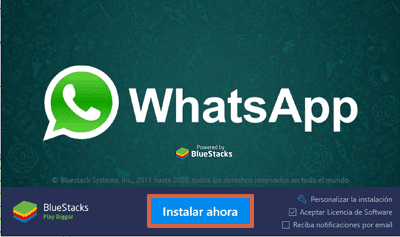 Cómo usar WhatsApp Web sin escanear codigo QR utilizando BlueStacks paso 4