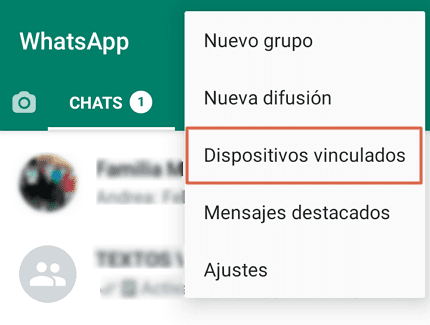 Ingresar a la versión web de WhatpApp. Paso 3