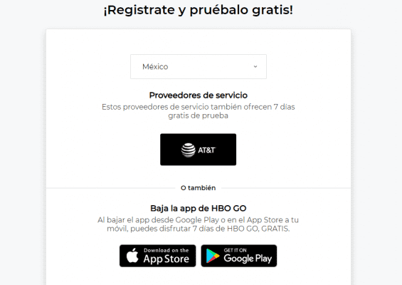 como registrarse en hbo go