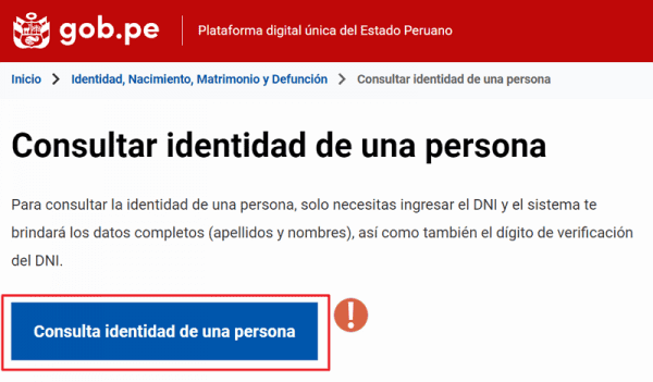 Cómo buscar personas en la Reniec por DNI, nombres o apellidos