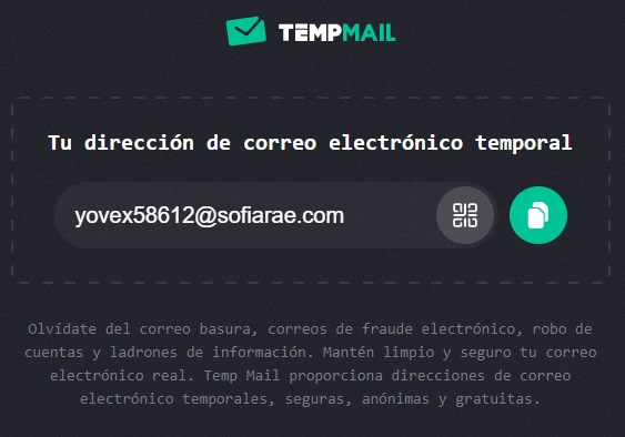 Cómo utilizar TempMail desde la PC