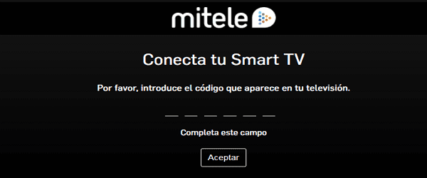 Mitele Usuario Activar Tv Introducir Código