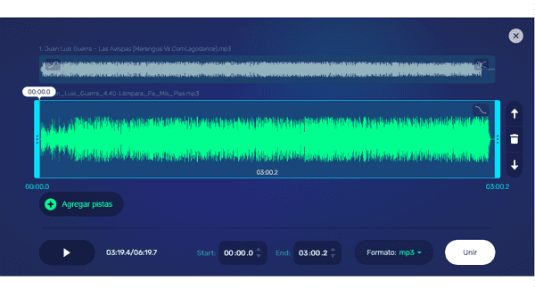 Editar un audio con Audio Joiner