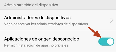 Cómo activar los orígenes desconocidos en Android para instalar TikTok en formato APK paso 4