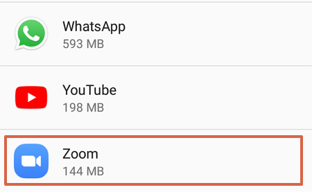 How to clear cache in Zoom app step 3