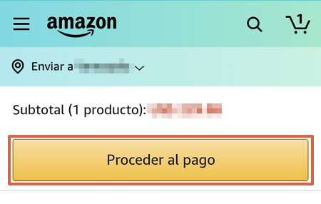Cómo comprar en Amazon desde la app paso 8