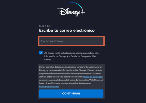 Cómo conseguir o ver el contenido de Disney Plus gratis 8 Cómo conseguir o ver el contenido de Disney Plus gratis paso 3