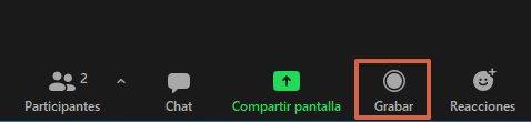 Cómo grabar una reunión en Zoom desde tu computadora con permiso del anfitrión paso 2