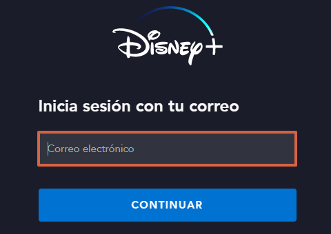 Cómo ingresar o iniciar sesión en Disney Plus desde la página web paso 3