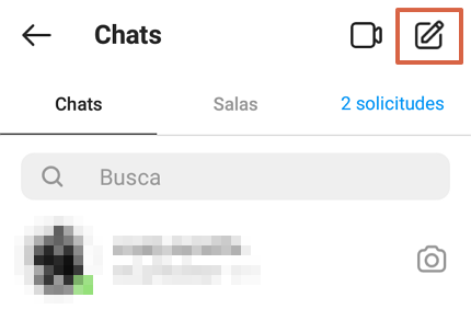 Cómo chatear en Instagram desde la aplicación móvil paso 4