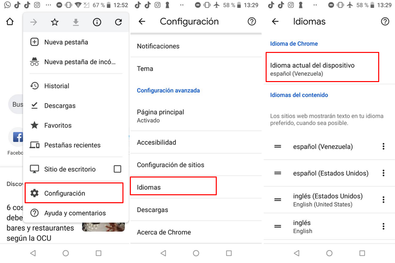 Cómo cambiar el idioma de Google Chrome y traducir páginas web