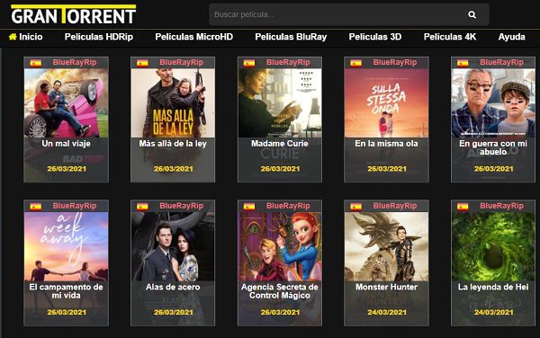 ¿MejorenVO ha cerrado o ya no existe? Las mejores alternativas 20 GranTorrent como página alternativa a MejorEnVO