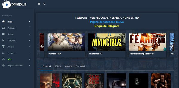 PelisPlus como página alternativa a Cliver