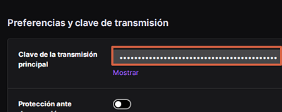Cómo encontrar la clave de transmisión en Twitch en el panel de control de usuario paso 5