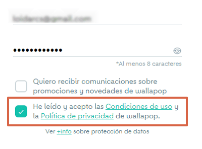 Cómo registrarse o crear una cuenta en Wallapop 12 Cómo registrarse o crear una cuenta en Wallapop desde el ordenador paso 4