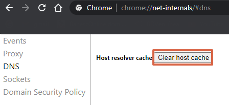 Error ERR_EMPTY_RESPONSE en Google Chrome cómo solucionarlo borrando el cache del host del navegador