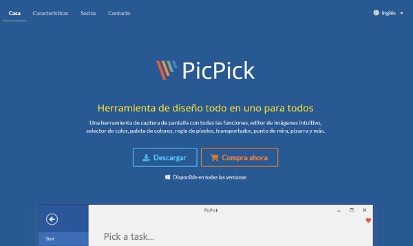 PicPick como programa para editar fotos
