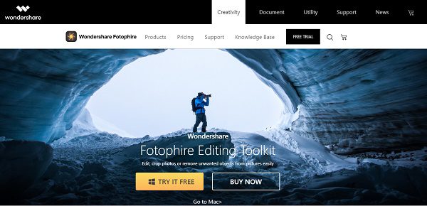 Quitar la marca de agua de una imagen con Fotophire Editing Toolkit