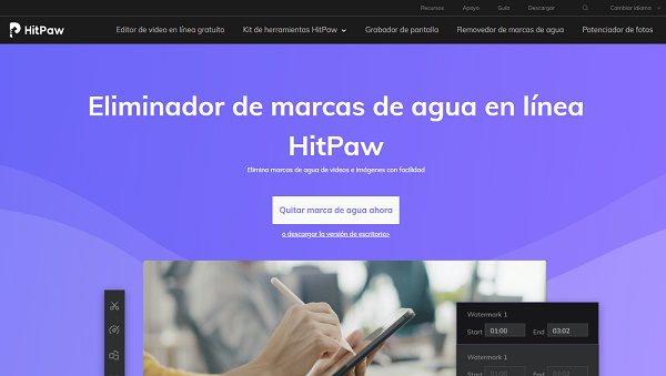Quitar la marca de agua de una imagen con HitPaw Watermark Remover